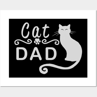 Cat Dad Posters and Art